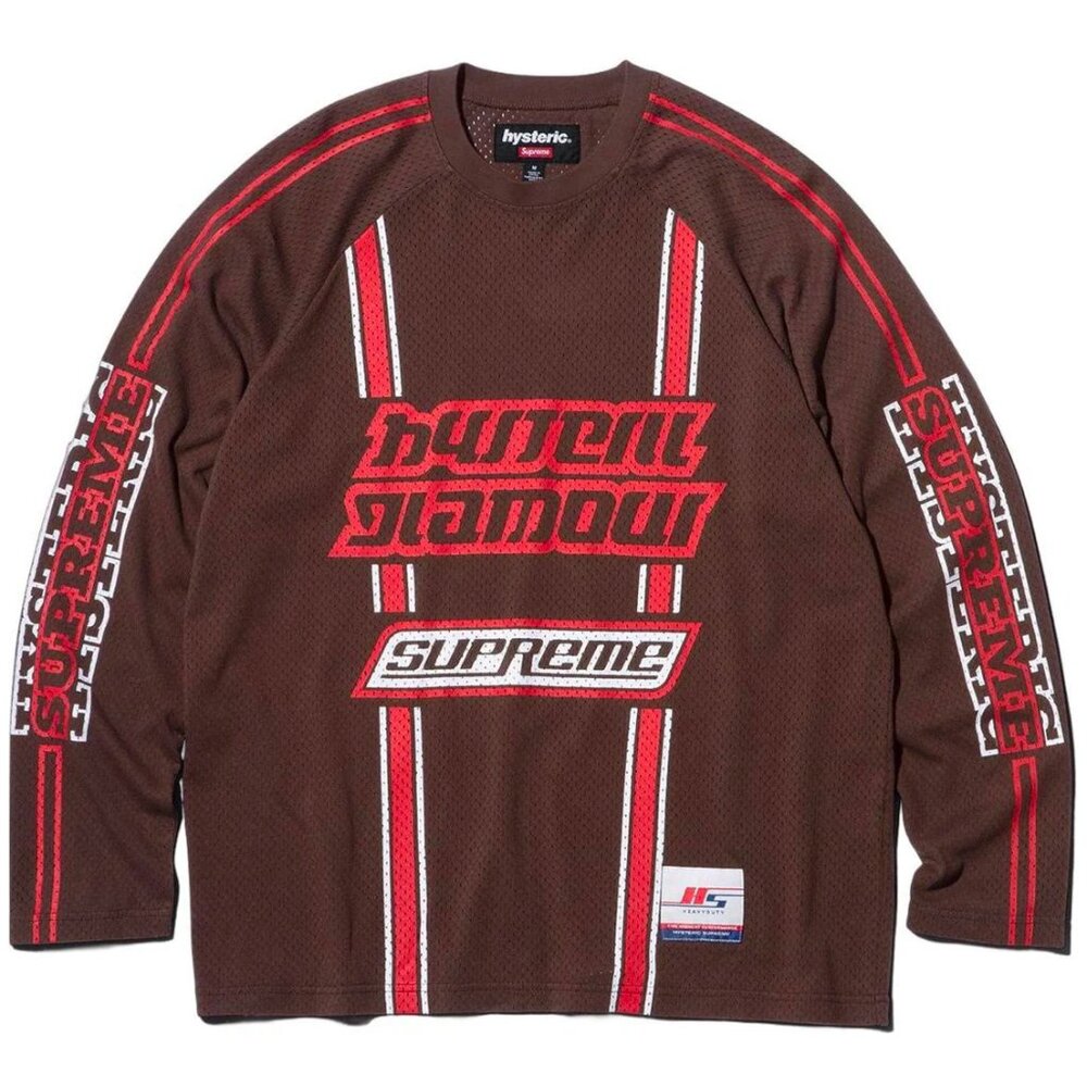NWT Supreme Hysteric Glamour Mesh L/S Top - Brown - XL